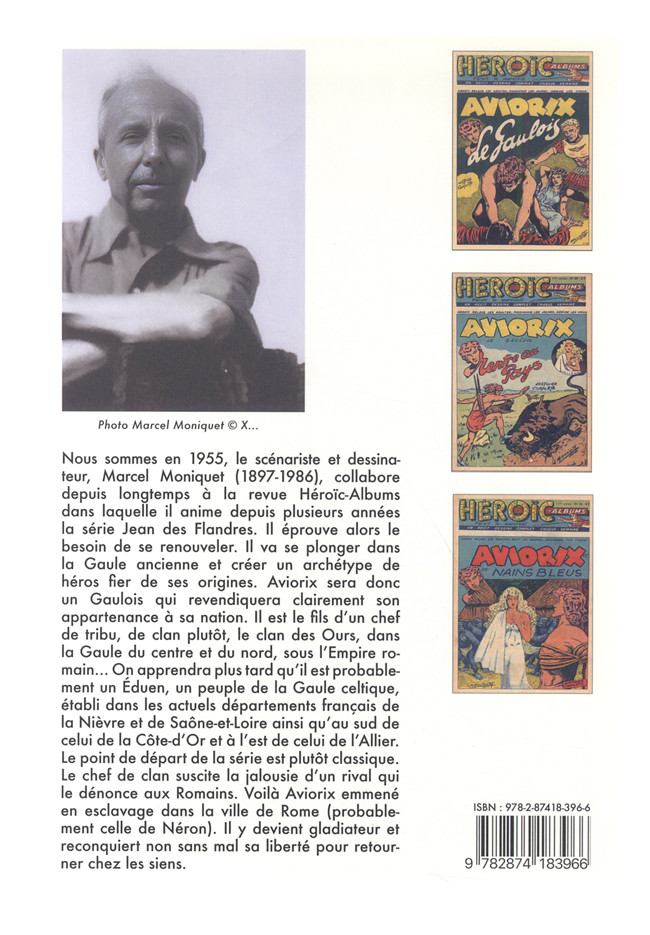 Verso de l'album Aviorix Le Gaulois L'intégrale / 1 Aviorix rentre au pays - Aviorix et les nains bleus