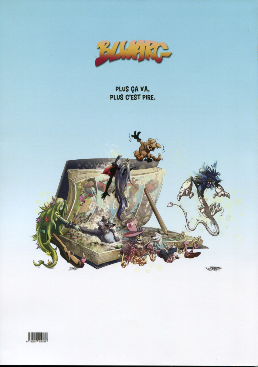 Verso de l'album Blwarg 2 Digression pataphysique