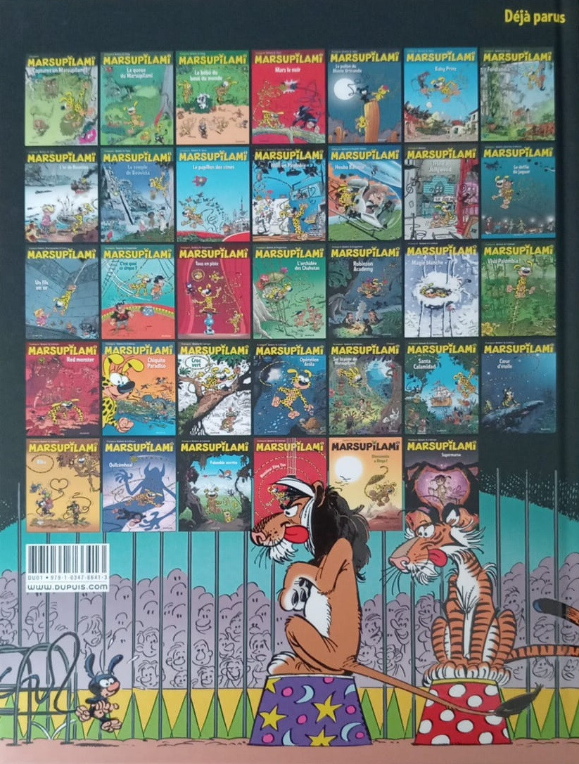 Verso de l'album Marsupilami Tome 16 Tous en piste