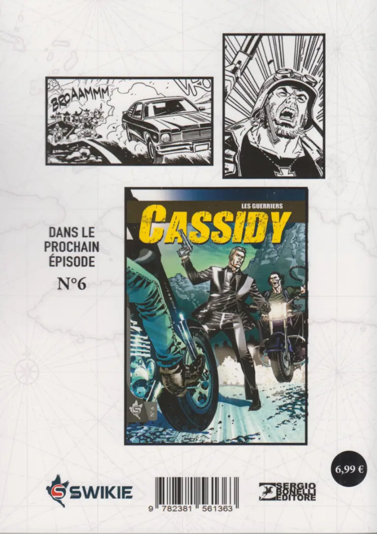 Verso de l'album Cassidy N° 5 Ciel de Plomb