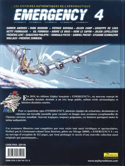 Verso de l'album Emergency N° 4