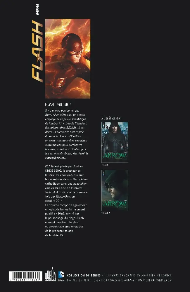 Verso de l'album Flash Volume 1