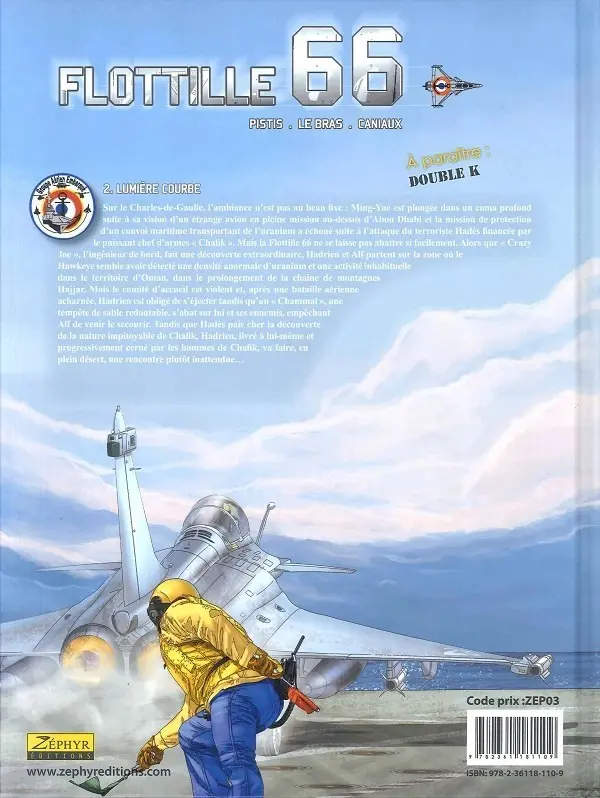 Verso de l'album Flottille 66 Tome 2 Lumière courbe