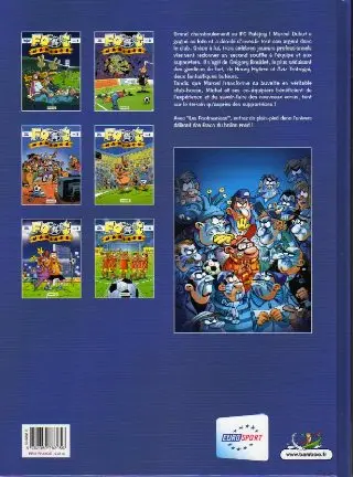 Verso de l'album Les Foot-maniacs Tome 6