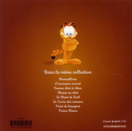 Verso de l'album Garfield & Cie Tome 7 Privé de lasagnes