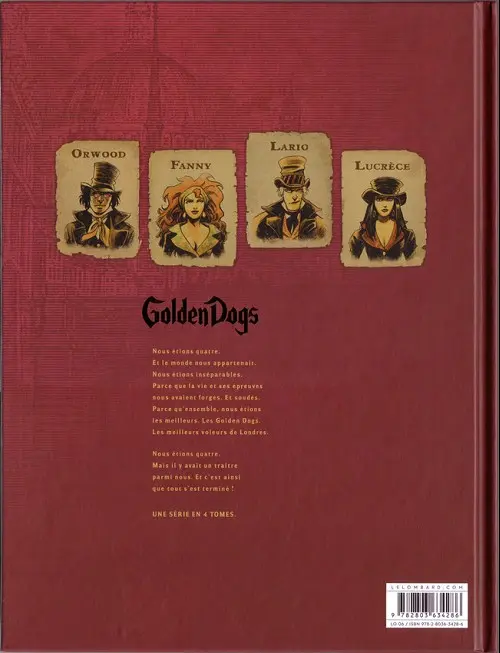 Verso de l'album Golden Dogs Tome 3 Le juge Aaron