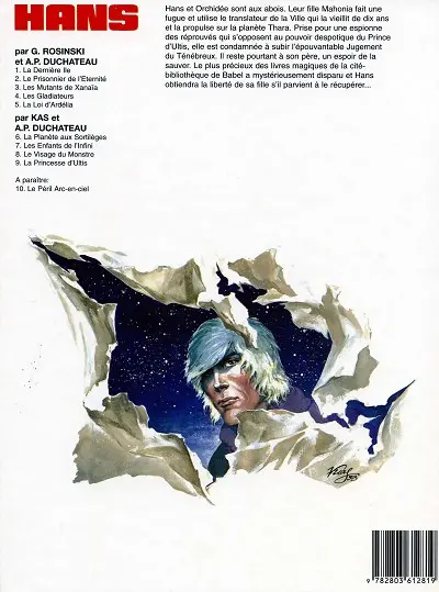 Verso de l'album Hans Tome 9 La princesse d'Ultis