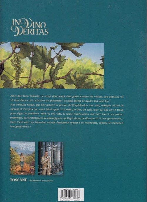 Verso de l'album In Vino Veritas Tome 2 Toscane Deuxième partie