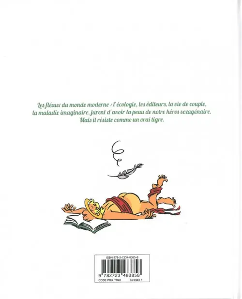 Verso de l'album J'aimerais être un saint, mais bronzé