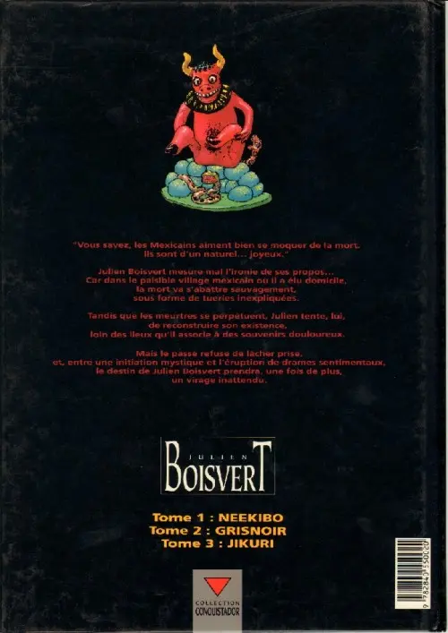 Verso de l'album Julien Boisvert Tome 3 Jikuri