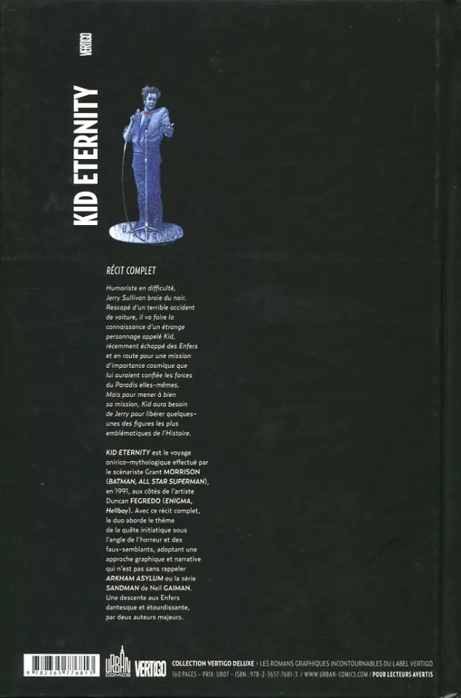 Verso de l'album Kid eternity