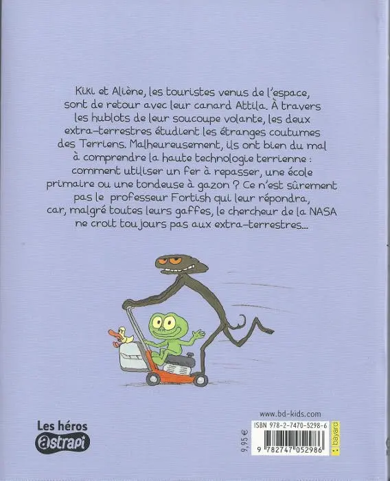 Verso de l'album Kiki et Aliène Tome 2 Coucou, c'est encore nous !