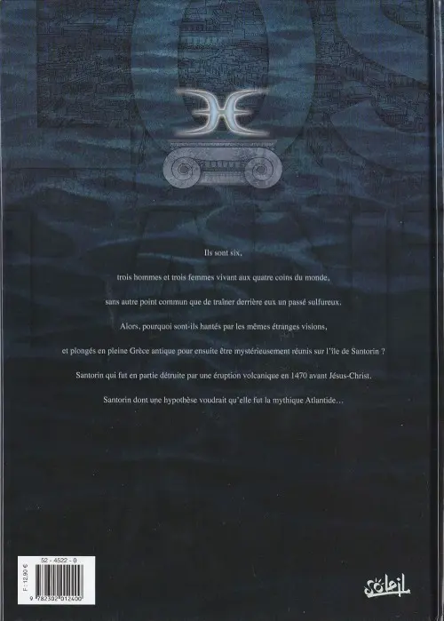 Verso de l'album Lost Atlantide Tome 2 Maelström
