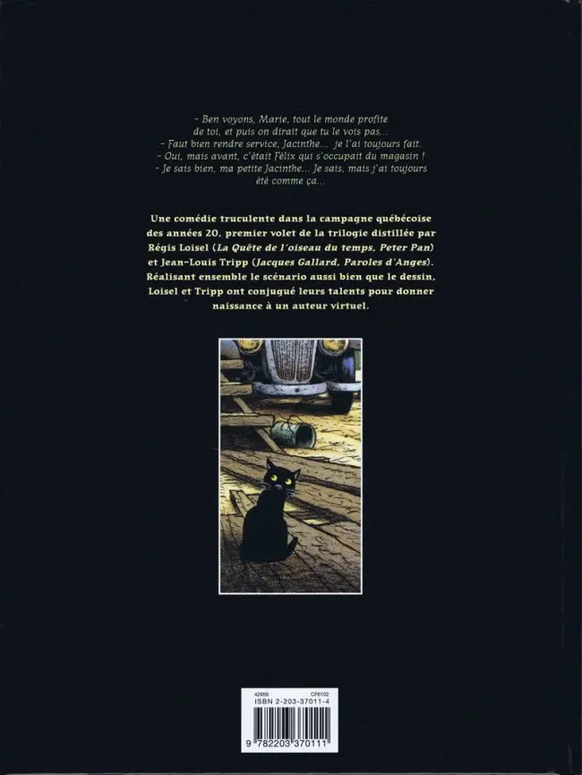 Verso de l'album Magasin général Tome 1 Marie