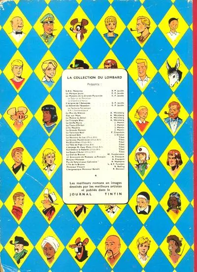 Verso de l'album Michel Vaillant Tome 2 Le pilote sans visage