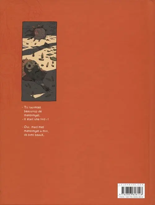 Verso de l'album Le Montreur d'histoires
