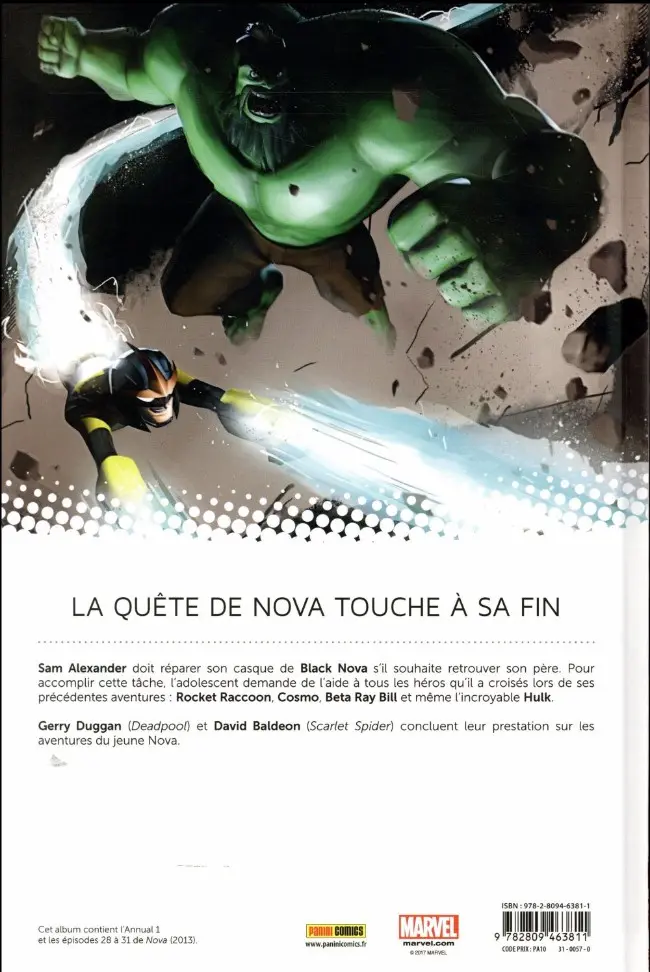 Verso de l'album Nova Tome 6 Retrouvailles