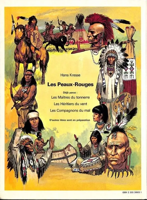 Verso de l'album Les Peaux-rouges Tome 3 Les compagnons du mal