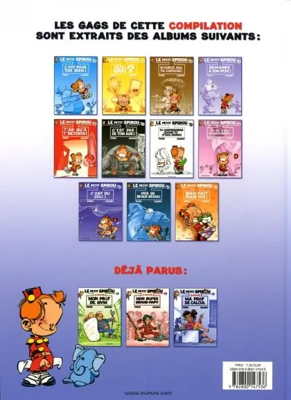 Verso de l'album Le Petit Spirou présente... Tome 3 Ma prof de calcul