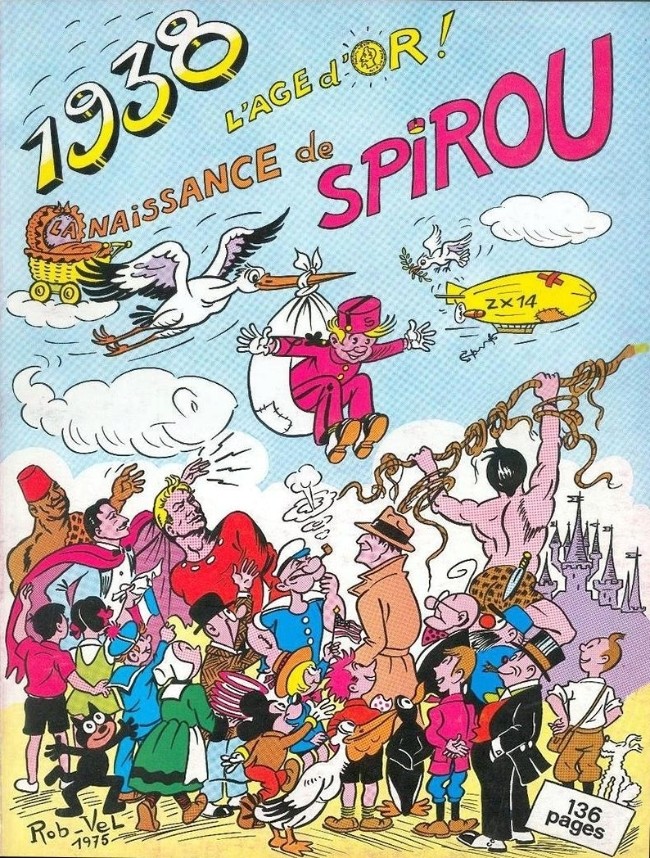 Couverture de l'album Spirou et Fantasio 1938 L'âge d'or ! - La Naissance de Spirou