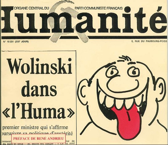 Couverture de l'album Wolinski dans l'Huma Tome 1 Wolinski dans l'Huma (1977)