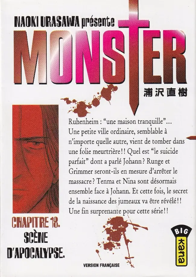 Couverture de l'album Monster Chapitre 18 Scène d'apocalypse