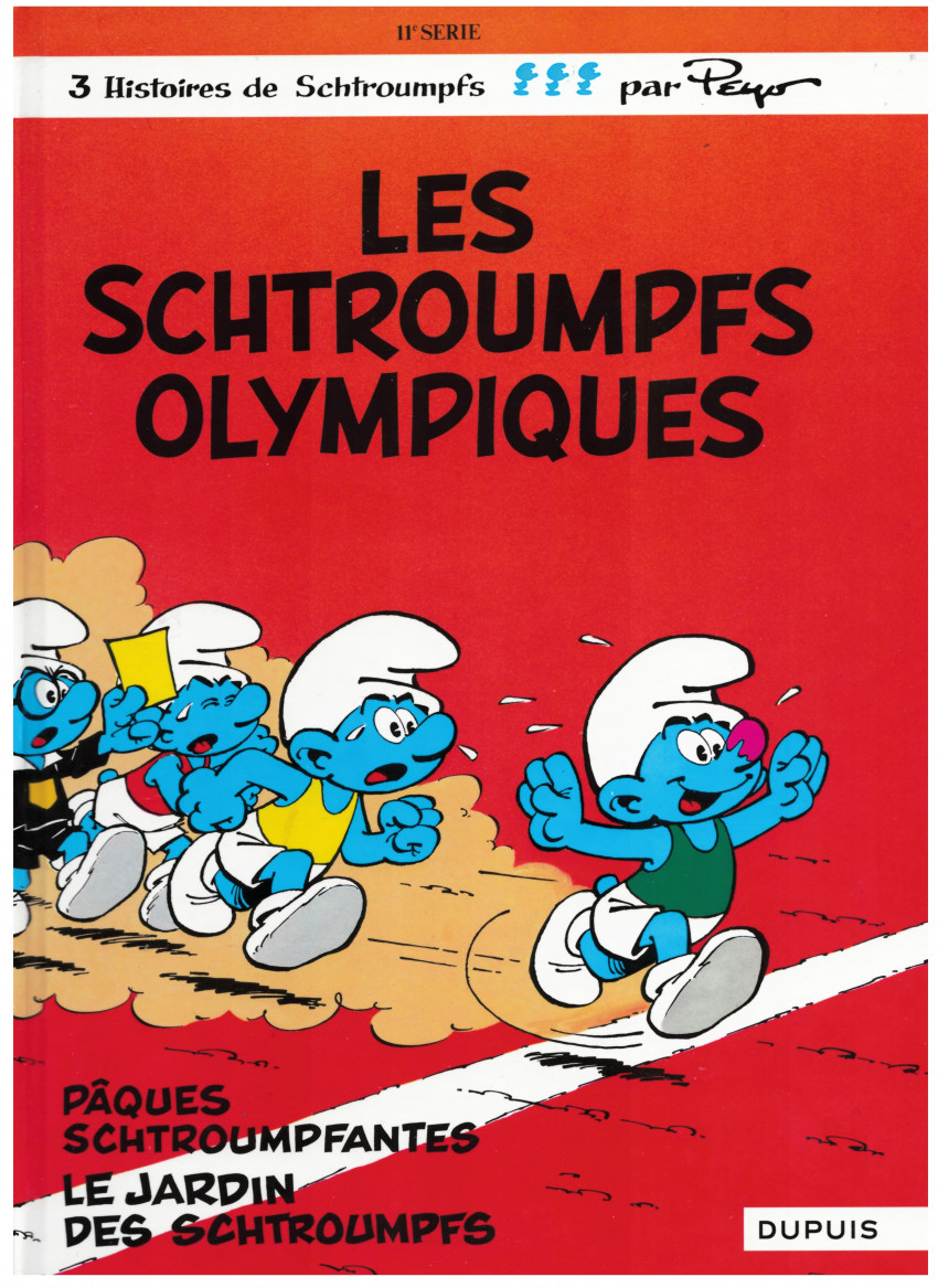 Couverture de l'album Les Schtroumpfs Tome 11 Les Schtroumpfs olympiques