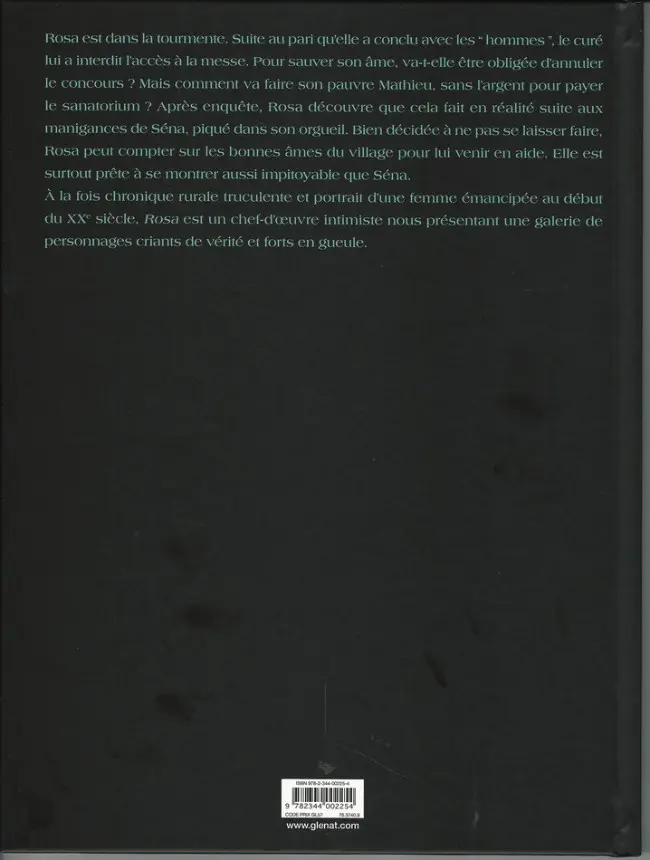 Verso de l'album Rosa Tome 2 Les hommes