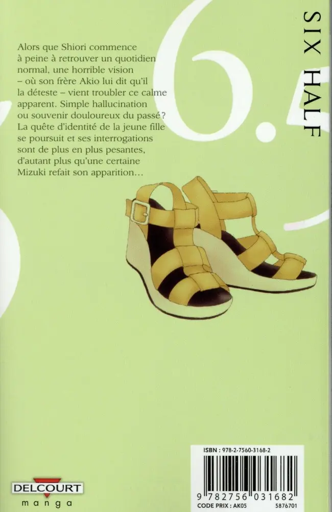Verso de l'album Six Half 2