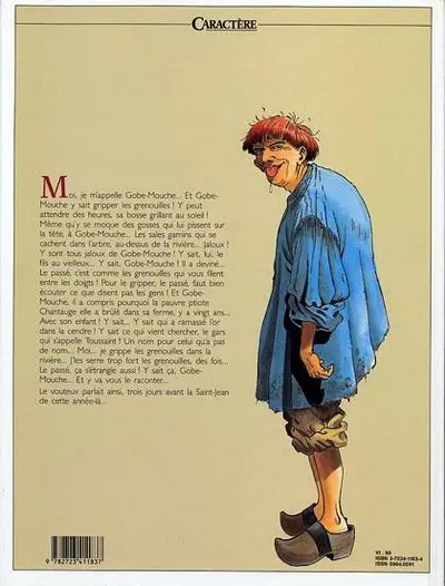 Verso de l'album Souvenirs de Toussaint Tome 1 Gobe-mouche