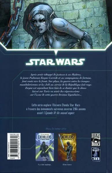 Verso de l'album Star Wars - Chevaliers de l'Ancienne République Tome 2 Ultime recours