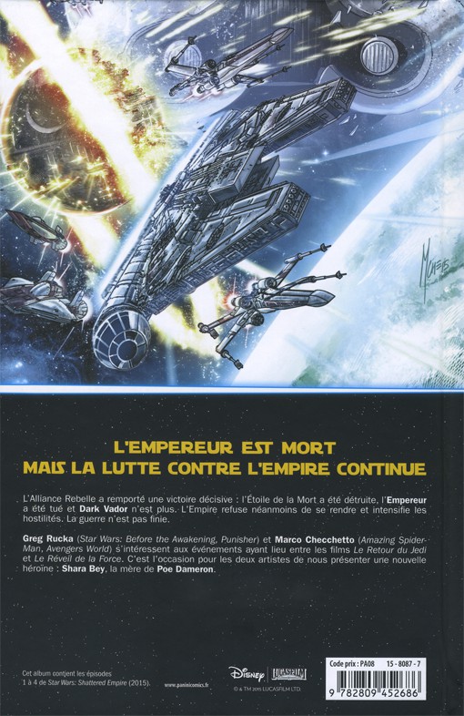 Verso de l'album Star Wars - Les ruines de l'empire Les ruines de l'empire