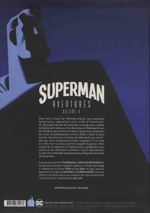 Verso de l'album Superman - Aventures Volume 4