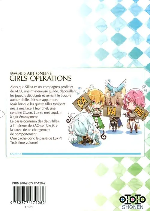 Verso de l'album Sword art online - Girls' Ops 003