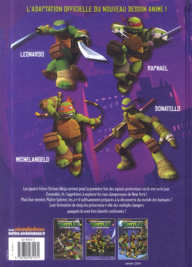 Verso de l'album Teenage Mutant Ninja Turtles - Les Tortues Ninja Tome 2 La menace des Kraang