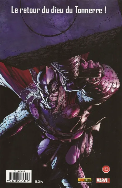 Verso de l'album Thor Tome 1 Renaissance
