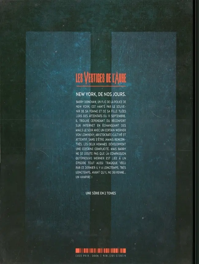 Verso de l'album Vestiges de l'Aube Tome 2 Le prix du sang