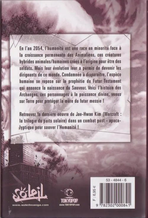 Verso de l'album War Angels 1