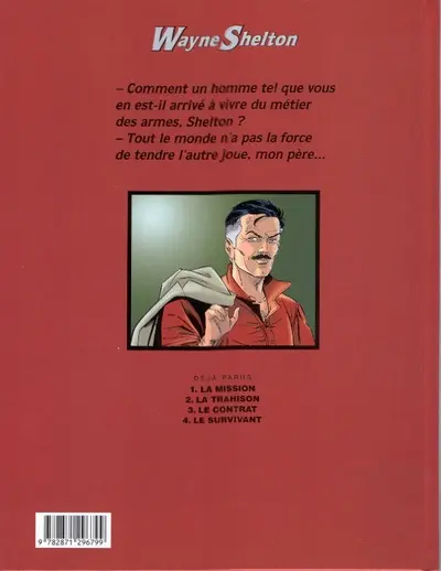 Verso de l'album Wayne Shelton Tome 4 Le survivant