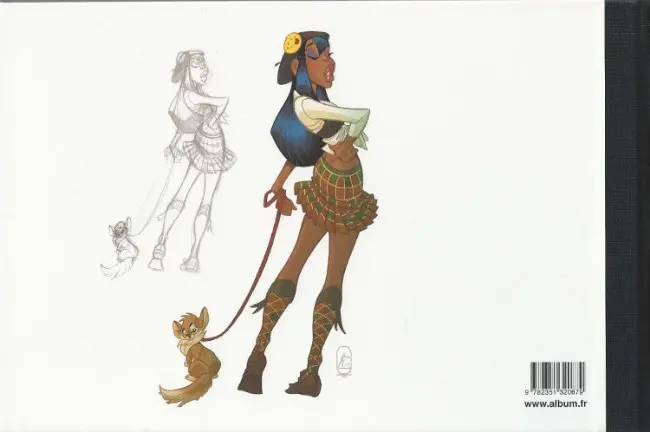 Verso de l'album Characters designers