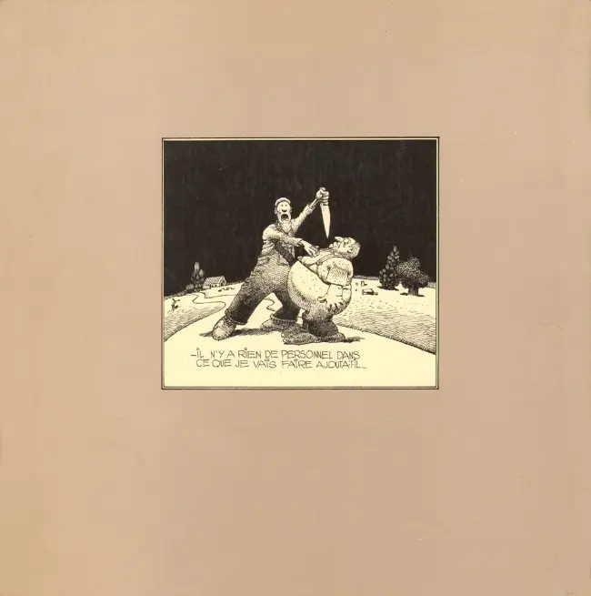 Verso de l'album 30 X 30 Moebius