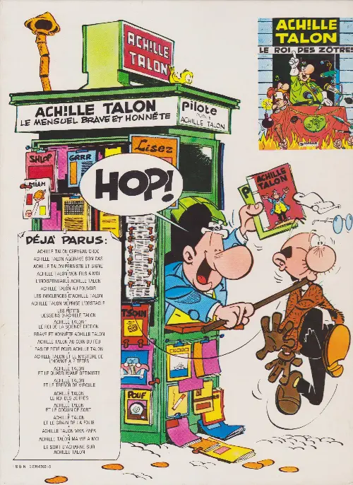 Verso de l'album Achille Talon Tome 10 Le roi de la science-diction