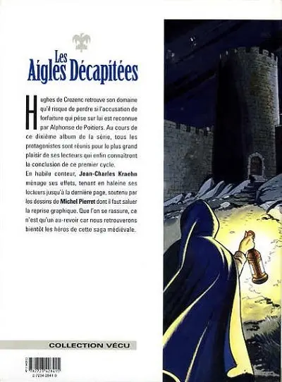 Verso de l'album Les Aigles décapitées Tome 10 L'héritier de Crozenc