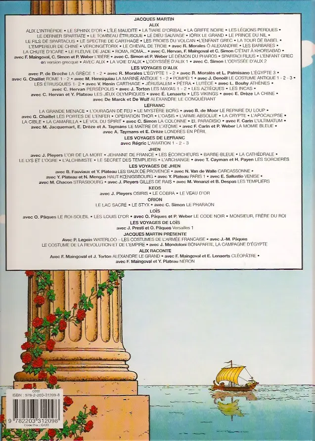 Verso de l'album Alix Tome 10 Iorix le grand