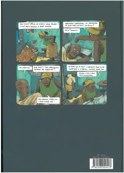 Verso de l'album Aya de Yopougon Tome 3