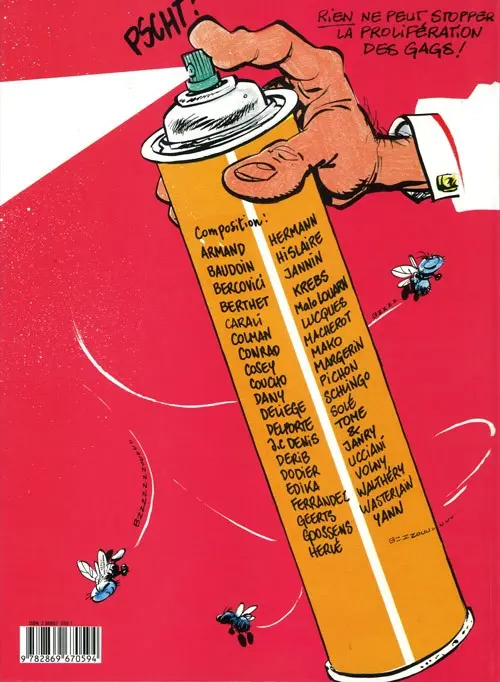 Verso de l'album Baston Labaffe La ballade des baffes