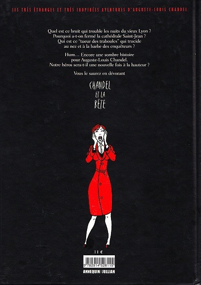 Verso de l'album Les très étranges et très inopinées aventures d'Auguste-Louis Chandel Tome 2 Chandel et la Bête