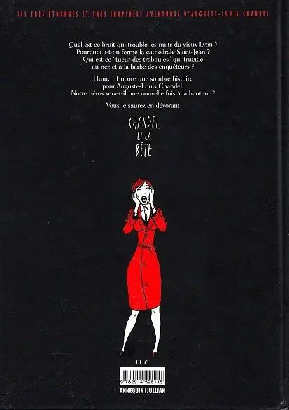 Verso de l'album Les très étranges et très inopinées aventures d'Auguste-Louis Chandel Tome 2 Chandel et la Bête
