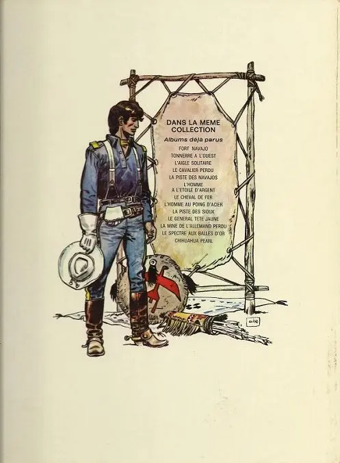 Verso de l'album Blueberry Tome 4 Le cavalier perdu