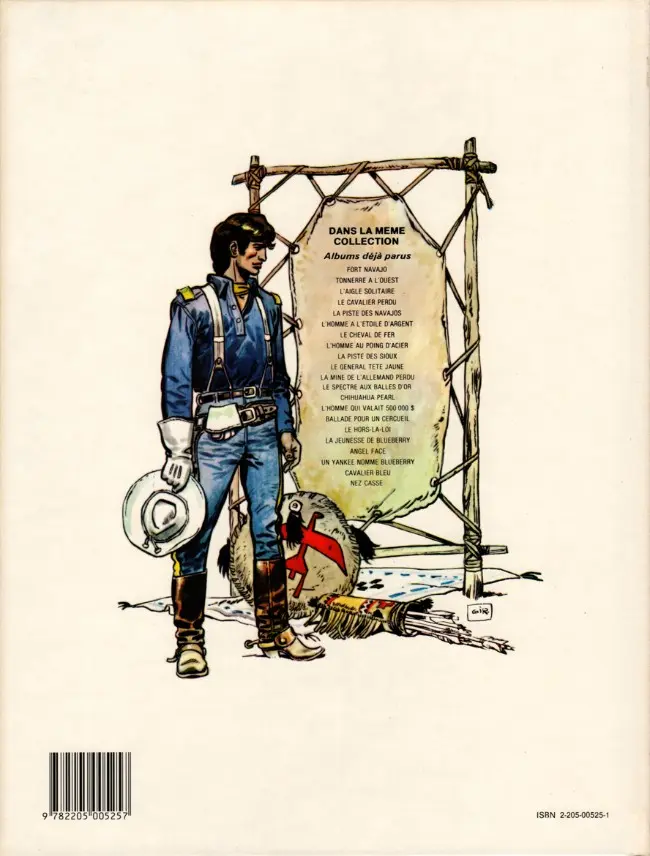 Verso de l'album Blueberry Tome 9 La piste des Sioux